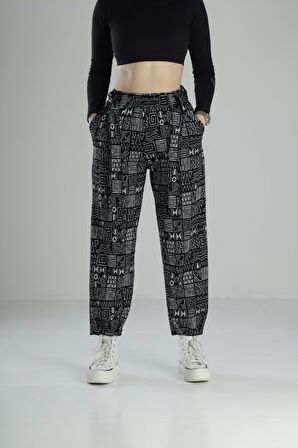 Kemer Detaylı Etnik Baggy Pantolon
