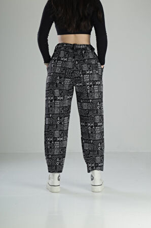 Kemer Detaylı Etnik Baggy Pantolon