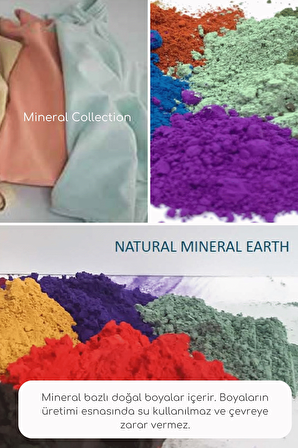 Yeşil Kadın Mineral Boyalı Organik Pamuklu Yüksek Bel Jogger Eşofman Altı - Mila