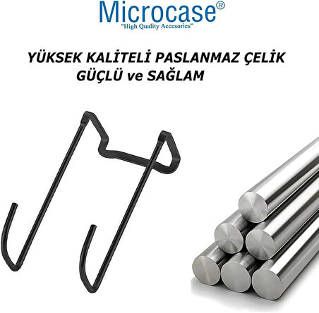 Microcase Paslanmaz Çelik Metal Banyo Duşakabin Mutfak vb Alanlar için Askılık L Model - GÜMÜŞ AL4839 1 Adet