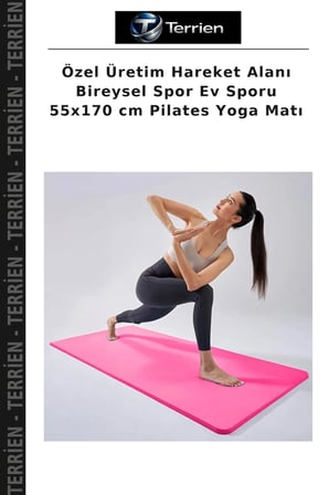 Özel Üretim Hareket Alanı Bireysel Spor Ev Sporu 55x170 cm Pilates Yoga Matı