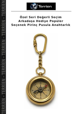 Özel Seri Değerli Seçim Arkadaşa Hediye Popüler Seçenek Pirinç Pusula Anahtarlık