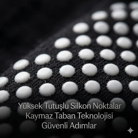 S'82 Kaymaz Tabanlı Yoga Pilates Çorabı Silikon Tabanlı Çok Renkli Standart Beden