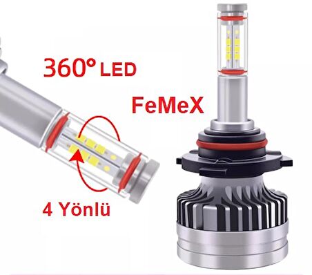 FEMEX 360* CSP SUPERİOR 4 YÖNLÜ CHİPSET H1 LED XENON LED HEADLİGHT