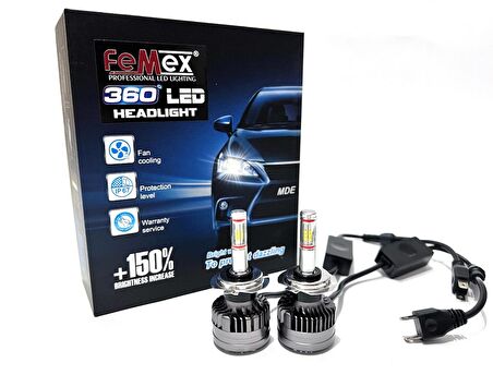 FEMEX 360* CSP SUPERİOR 4 YÖNLÜ CHİPSET H7 LED XENON LED HEADLİGHT