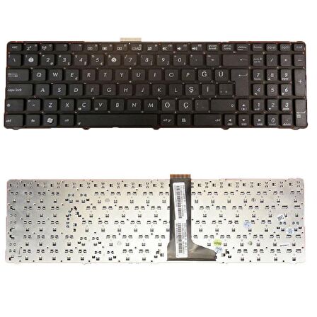 Asus U53, U53F, U53J, U53Jc Uyumlu Klavye Tuş Takımı Türkçe Siyah Q Tuş Yapısı
