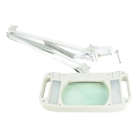 Premium -10X LED Akrobat Büyüteç 170x113 mm LT-86G 2x15w Ergonomik Model Atölye Ekipmanı