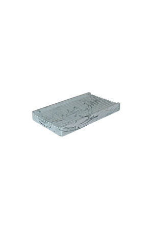 Modern Tasarımlı Mermer Temalı Beton Banyo Aksesuar Seti (5 Parça)