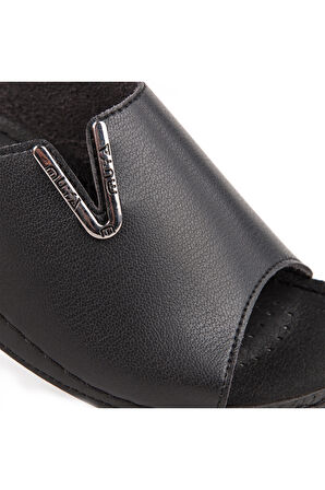 MUYA NEST ANATOMİK TABAN DÖRT MEVSİM KADIN TERLİK SİYAH