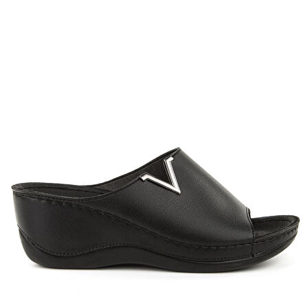 MUYA PERLA ANATOMİK TABAN DÖRT MEVSİM KADIN TERLİK SİYAH