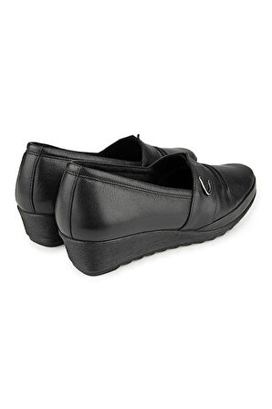 Muya Riska 6 Nokta Anatomik Taban Topuk Dikeni Hakiki Deri Kadın Ayakkabı