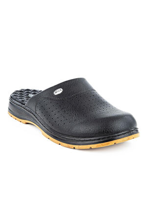 MUYA RİDER ÇOK AMAÇLI KAYMAZ TABAN TOPUK DİKENİ ORTOPEDİK SABO ERKEK TERLİK SİYAH