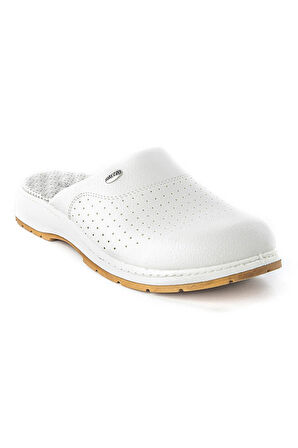 MUYA SHORE ÇOK AMAÇLI KAYMAZ TABAN TOPUK DİKENİ ORTOPEDİK SABO KADIN TERLİK BEYAZ