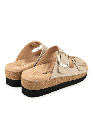 MUYA PANTAİ ANATOMİK TABAN TOPUK DİKENİ KADIN TERLİK KREM