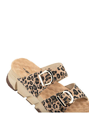 MUYA KİİRUS ANATOMİK TABAN TOPUK DİKENİ KADIN TERLİK LEOPAR