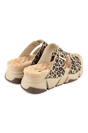 MUYA KİİRUS ANATOMİK TABAN TOPUK DİKENİ KADIN TERLİK LEOPAR