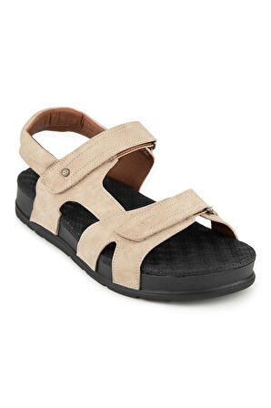 MUYA SAGRADO ANATOMİK TABAN TOPUK DİKENİ ERKEK SANDALET KREM