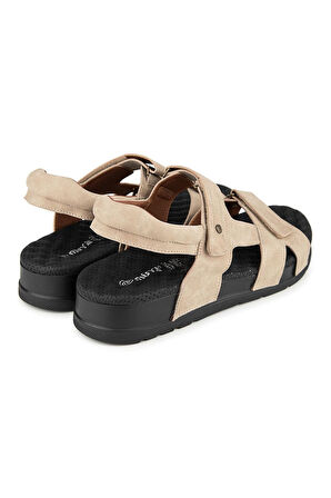 MUYA SAGRADO ANATOMİK TABAN TOPUK DİKENİ ERKEK SANDALET KREM