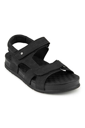 MUYA SAGRADO ANATOMİK TABAN TOPUK DİKENİ ERKEK SANDALET SİYAH