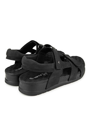 MUYA SAGRADO ANATOMİK TABAN TOPUK DİKENİ ERKEK SANDALET SİYAH