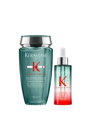 ...KERASTASE Genesis Homme Quotidien-Erkeklere Özel Arındırıcı-Dökülme Karşıtı Set-ŞAMPUAN-SERUM..-*