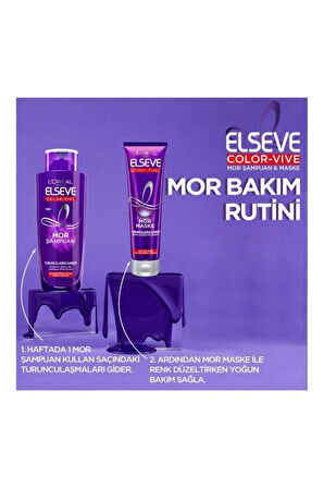 Elseve -Boyalı Saçlar İçin Renk Koruyucu Mor Şampuan 200 ml CYT646131317643113131,643612,00,6431131
