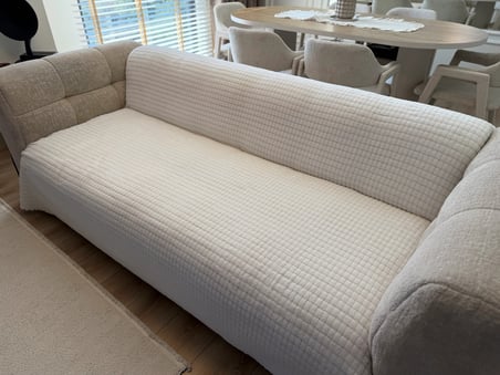 Kare Desen Süngerli Wellsoft Koltuk Örtüsü 170x215 cm