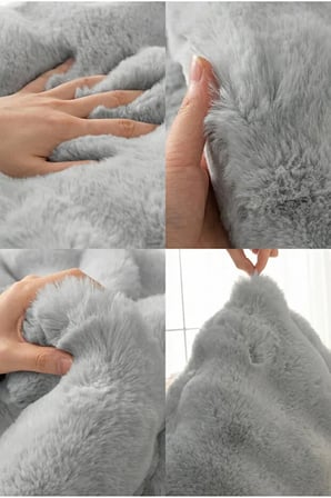 Peluş Bubble Kırlent Kılıfı 2'Li