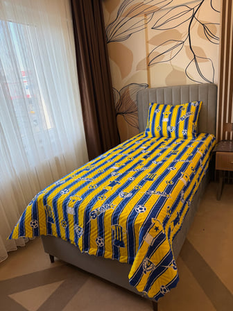 Taraftar Sarı Lacivert Pike Takımı Tek Kişilik
