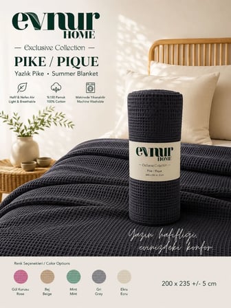 Evnur Home Lüks Pike Çift Kişilik 200x235