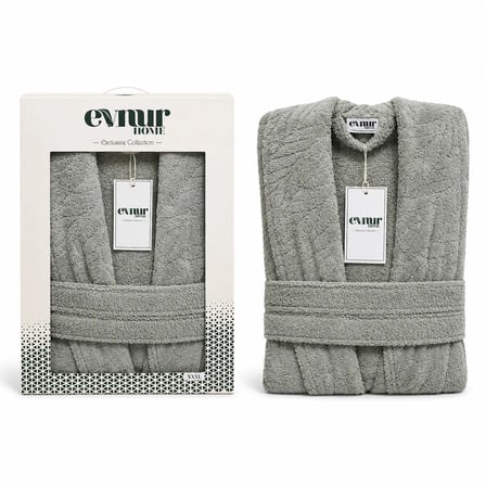 Evnur Home Tek Bornoz Kutulu