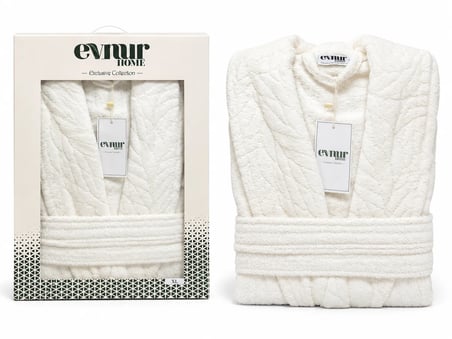 Evnur Home Tek Bornoz Kutulu