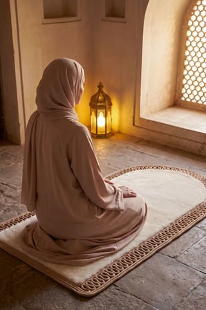 Mihraplı Peluş Seccade Süet Taban Yıkanabilir Yumuşak Namaz Halısı 75 x 130 