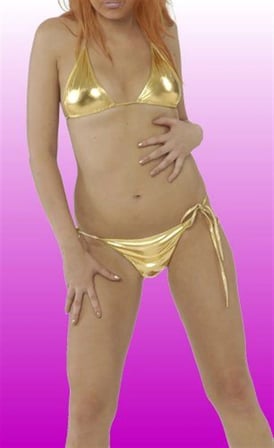 Lame Bikini Takım - Renkli / S/M