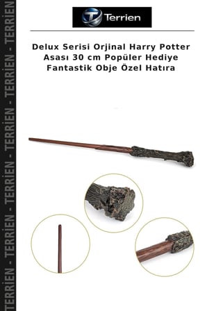 Delux Serisi Orjinal Harry Potter Asası 30 cm Popüler Hediye Fantastik Obje Özel Hatıra