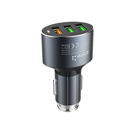 TechnoGuru ZR-C703Q Quick Charge 3 Hızlı Şarj Özellikli Micro Usb Kablo Hediyeli 2 in 1 Araç Şarj Seti