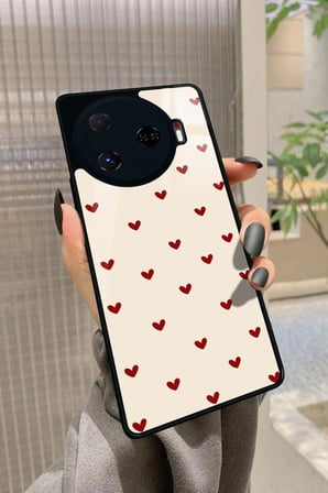 Tecno Camon 30 Pro Uyumlu Kırmızı Kare Tasarımlı Parlak Silikon Kılıf