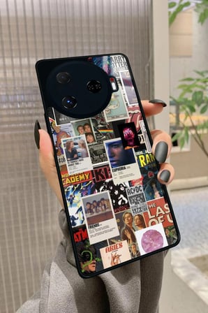 Tecno Camon 30 Pro Uyumlu Siyah Kelebek Tasarımlı Parlak Silikon Kılıf
