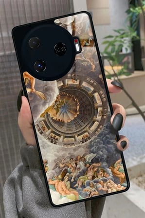 Tecno Camon 30 Pro Uyumlu Soyut Sanat Tasarımlı Parlak Silikon Kılıf