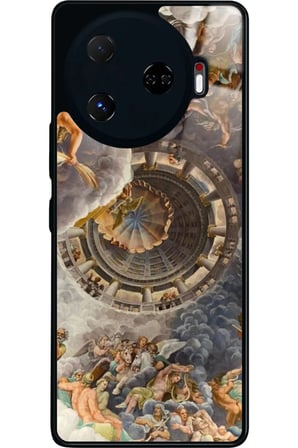 Tecno Camon 30 Pro Uyumlu Soyut Sanat Tasarımlı Parlak Silikon Kılıf
