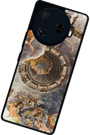 Tecno Camon 30 Pro Uyumlu Soyut Sanat Tasarımlı Parlak Silikon Kılıf