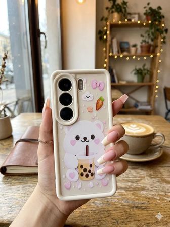 Tecno Camon 40 Uyumlu Kılıf Desenli Darbe Emici Kamera Korumalı Hlt-DsnAnns