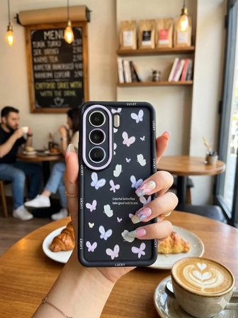 Tecno Camon 40 Pro 5G Uyumlu Kılıf Desenli Darbe Emici Kamera Korumalı Hlt-DsnAnns