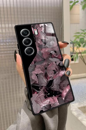 Tecno Camon 40 Uyumlu Sarı Leopar Tasarımlı Parlak Silikon Kılıf
