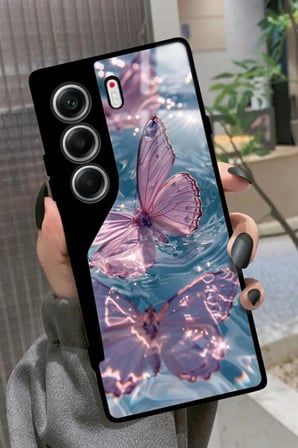 Tecno Camon 40 Uyumlu Sarı Leopar Tasarımlı Parlak Silikon Kılıf
