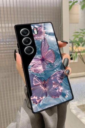 Tecno Camon 40 Uyumlu Sarı Leopar Tasarımlı Parlak Silikon Kılıf