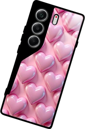 Tecno Camon 40 Uyumlu Sanat Tasarımlı Parlak Silikon Kılıf