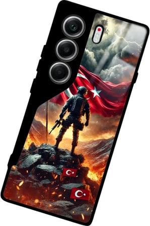 Tecno Camon 40 Uyumlu Yeşil&Sarı Taş Tasarımlı Parlak Silikon Kılıf