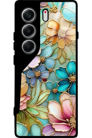Tecno Camon 40 Uyumlu Kiraz Tasarımlı Parlak Silikon Kılıf