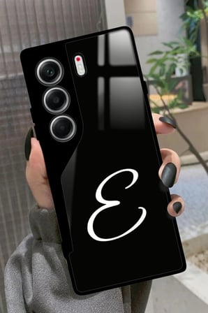 Tecno Camon 40 Uyumlu J Harfi Yazılı Parlak Silikon Kılıf